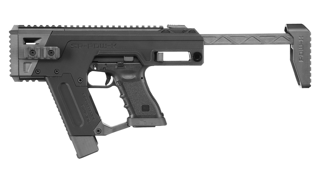 SRU SR-PDW-K Pistol-Carbine Conversion Kit f. VFC Glock 17 Gen. 3 / Gen. 4 schwarz Bild 1