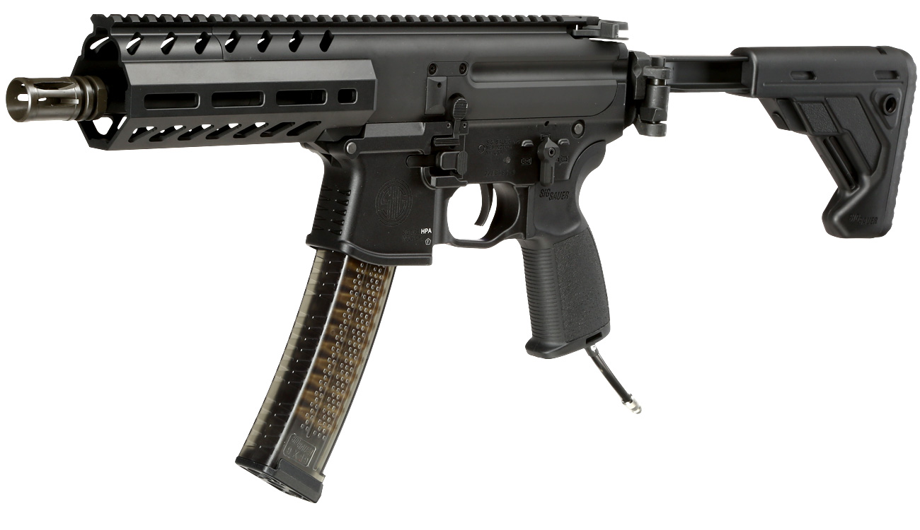 Sig Sauer ProForce MPX 4,5 Zoll Vollmetall Airsoft HPA-Wolverine 6mm BB schwarz