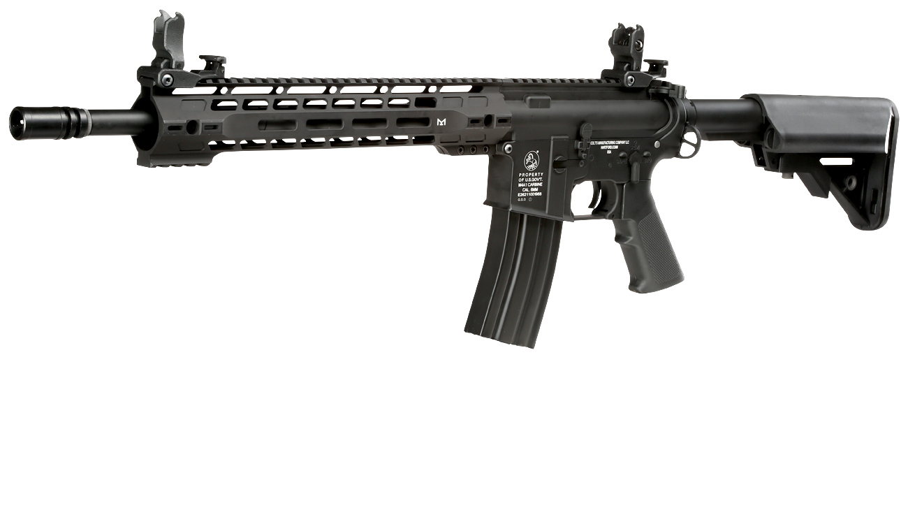 Cybergun Colt M4 Hawkeye Vollmetall Komplettset S-AEG 6mm BB schwarz