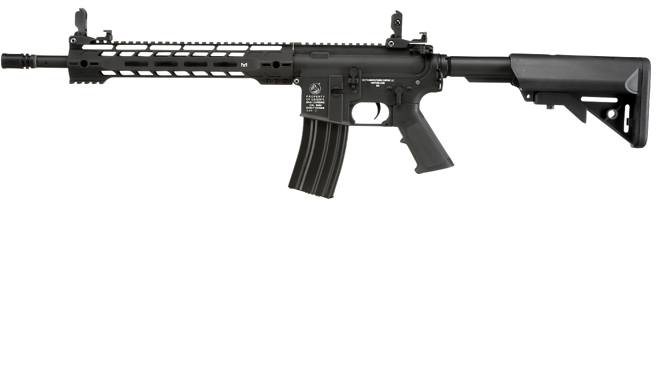 Cybergun Colt M4 Hawkeye Vollmetall Komplettset S-AEG 6mm BB schwarz Bild 1