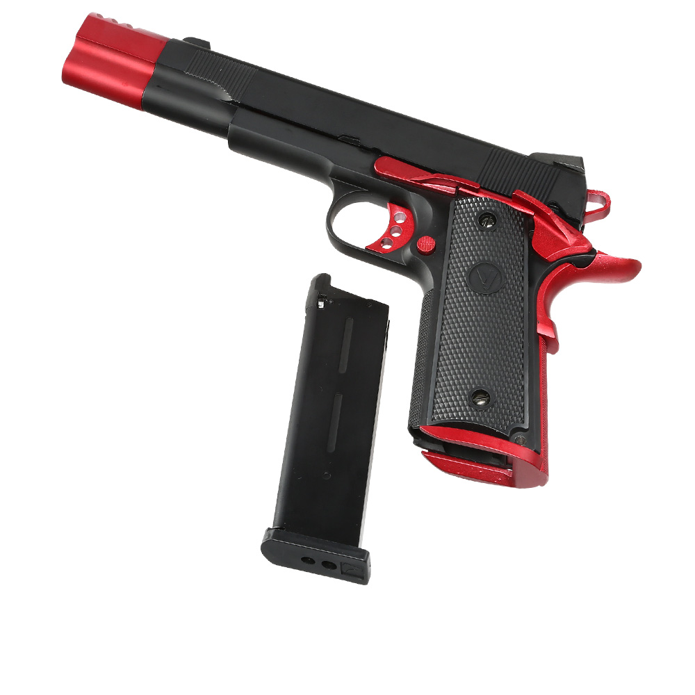 Vorsk Airsoft VP-X 1911 Vollmetall GBB 6mm BB Red Match Bild 1