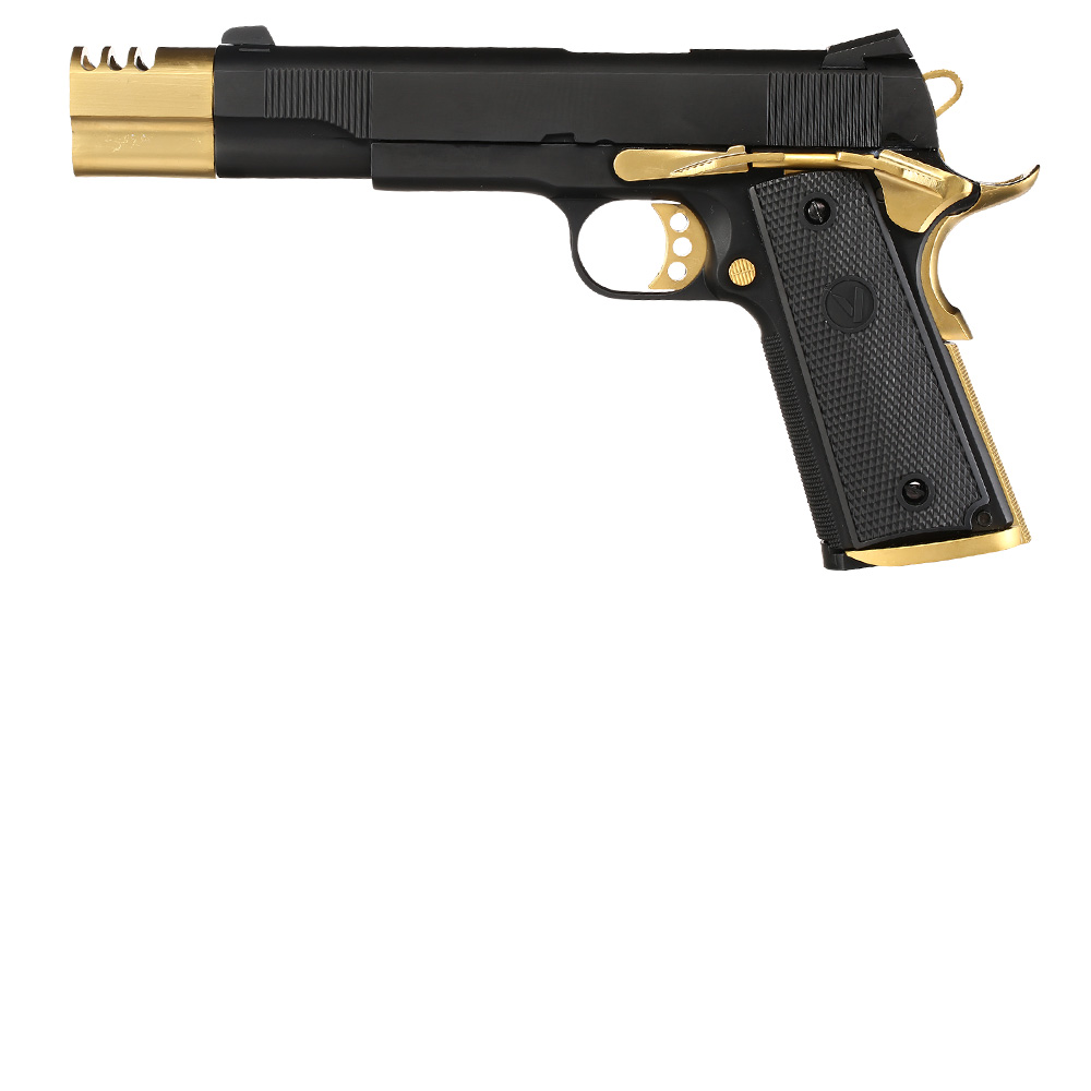 Vorsk Airsoft VP-X 1911 Vollmetall GBB 6mm BB Gold Match Bild 1