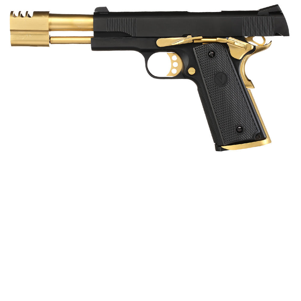 Vorsk Airsoft VP-X 1911 Vollmetall GBB 6mm BB Gold Match Bild 2