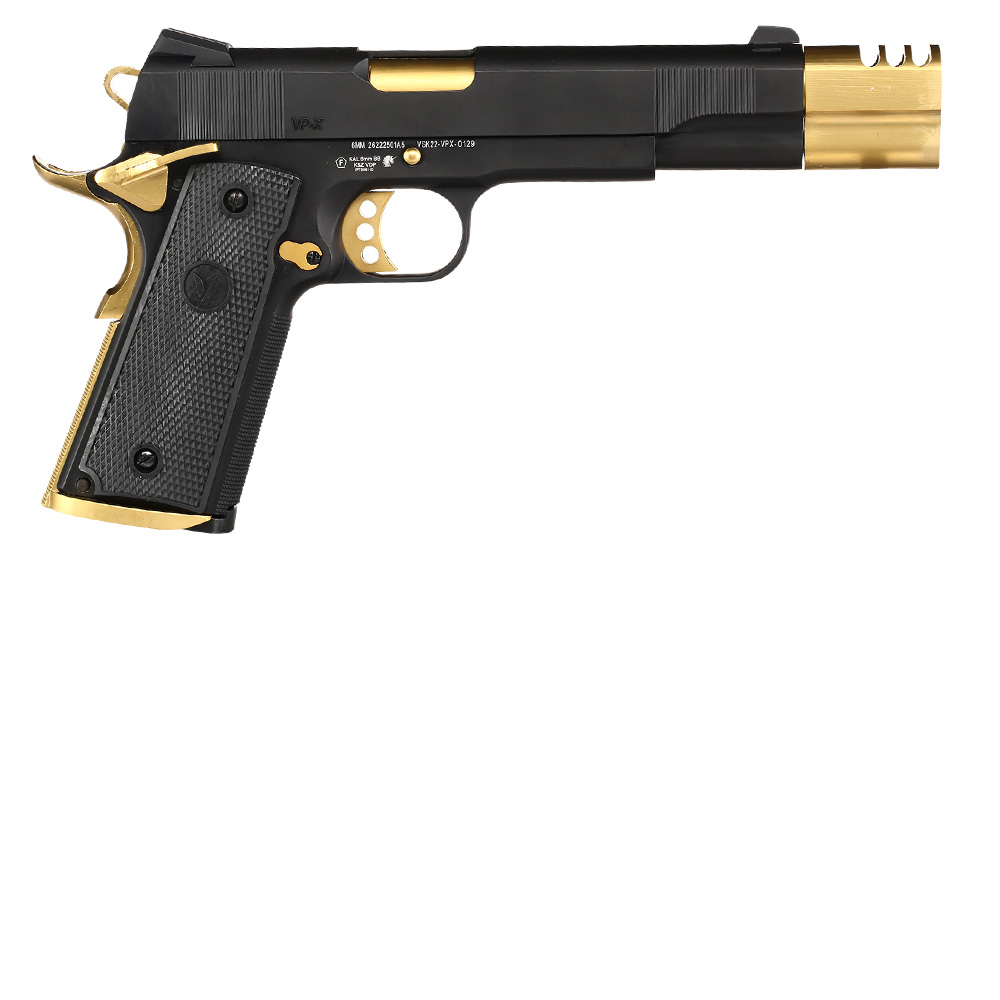 Vorsk Airsoft VP-X 1911 Vollmetall GBB 6mm BB Gold Match Bild 3