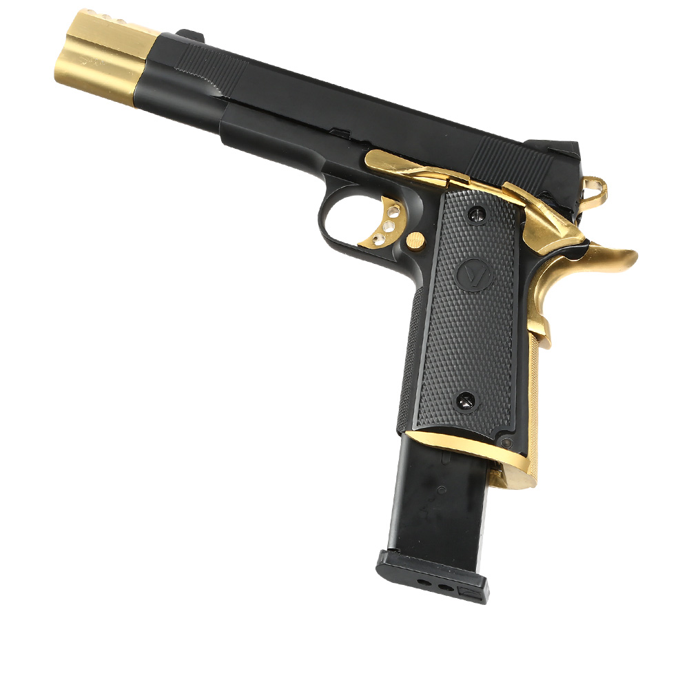 Vorsk Airsoft VP-X 1911 Vollmetall GBB 6mm BB Gold Match Bild 5