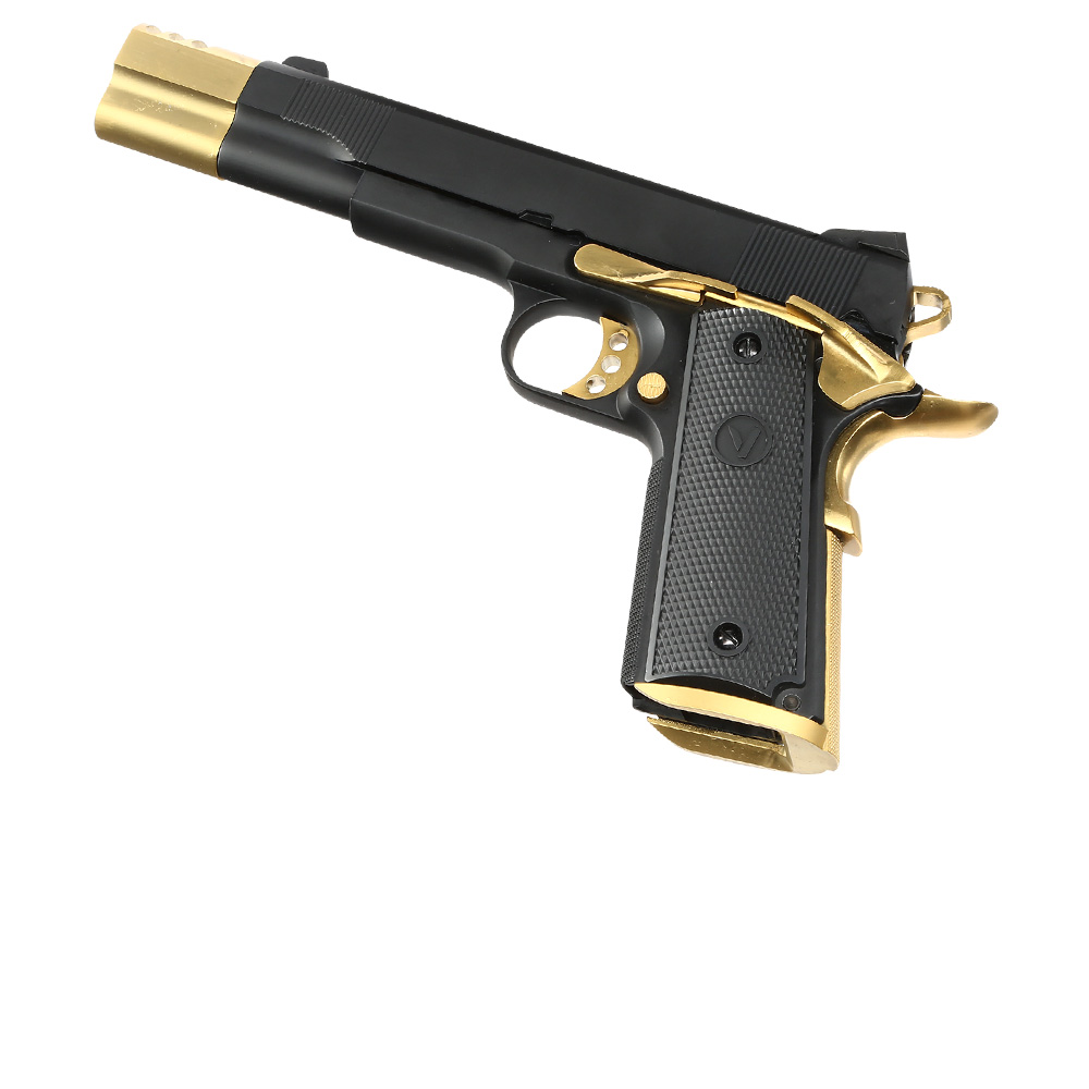 Vorsk Airsoft VP-X 1911 Vollmetall GBB 6mm BB Gold Match Bild 6