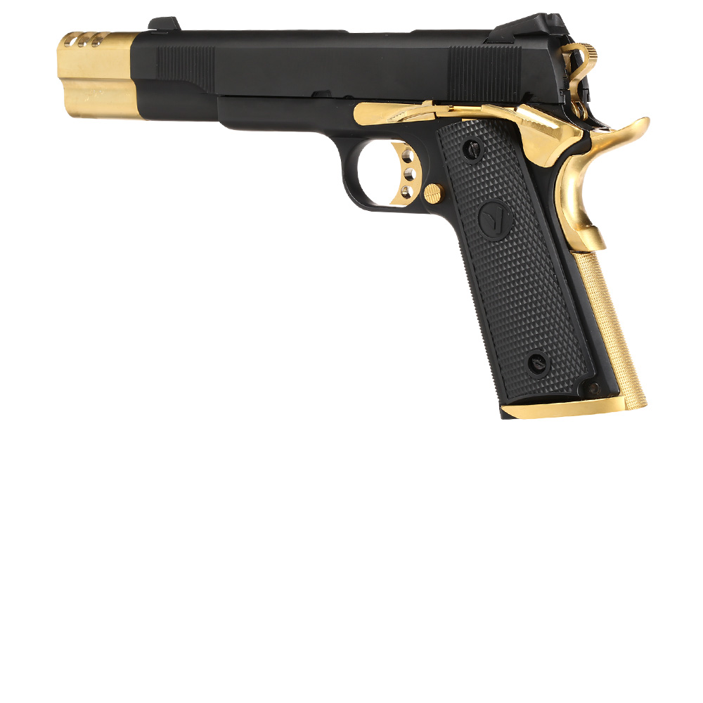 Vorsk Airsoft VP-X 1911 Vollmetall GBB 6mm BB Gold Match Bild 8