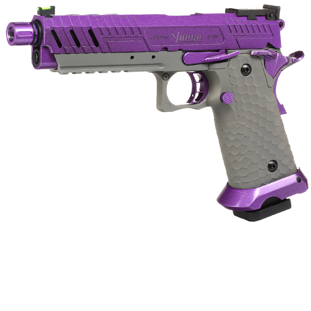 Vorsk Airsoft Hi-Capa 5.1 Vengeance Vollmetall GBB 6mm BB grau / purple