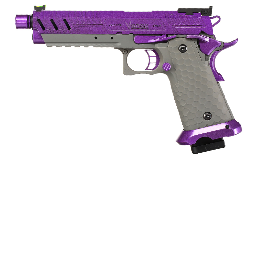 Vorsk Airsoft Hi-Capa 5.1 Vengeance Vollmetall GBB 6mm BB grau / purple Bild 1