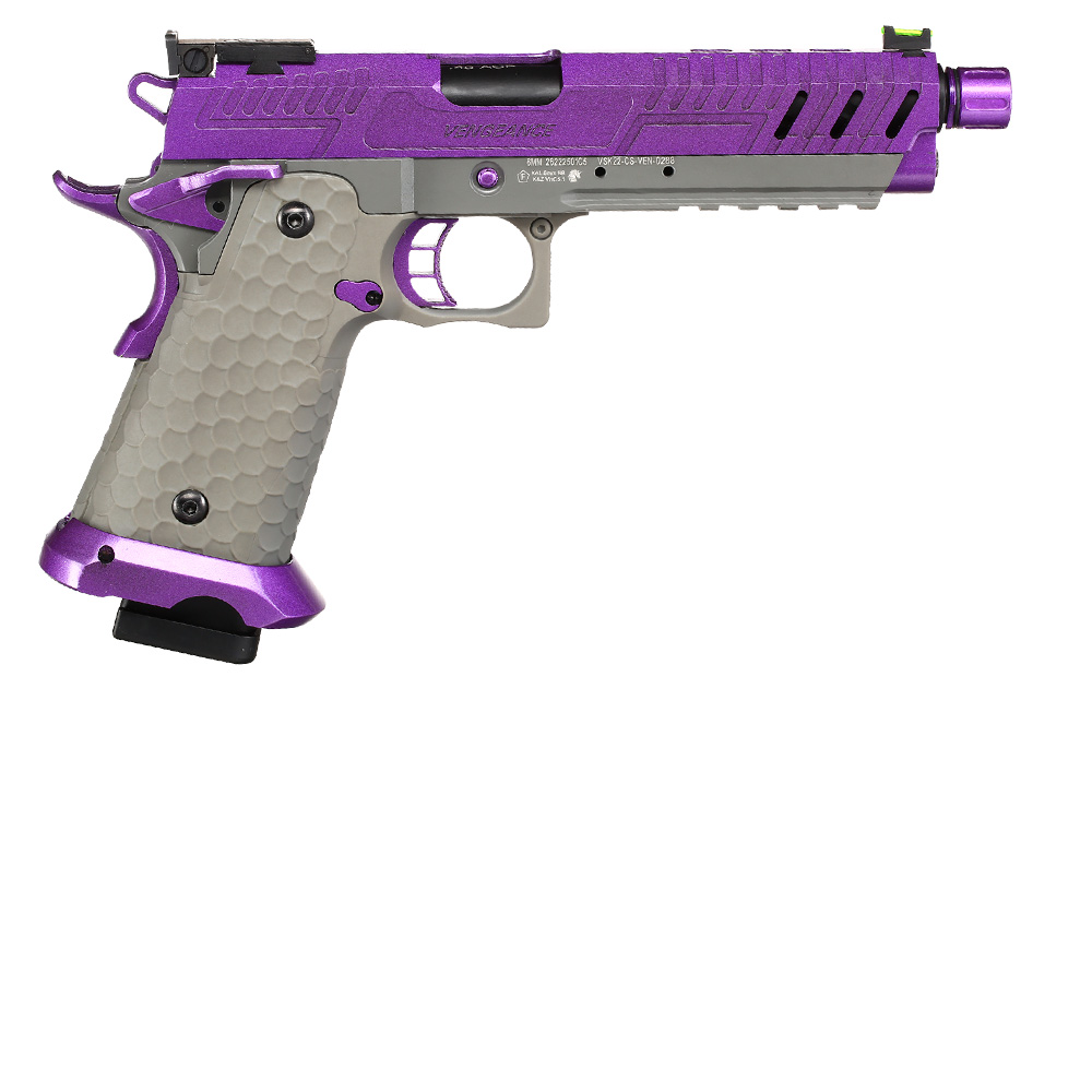 Vorsk Airsoft Hi-Capa 5.1 Vengeance Vollmetall GBB 6mm BB grau / purple Bild 3