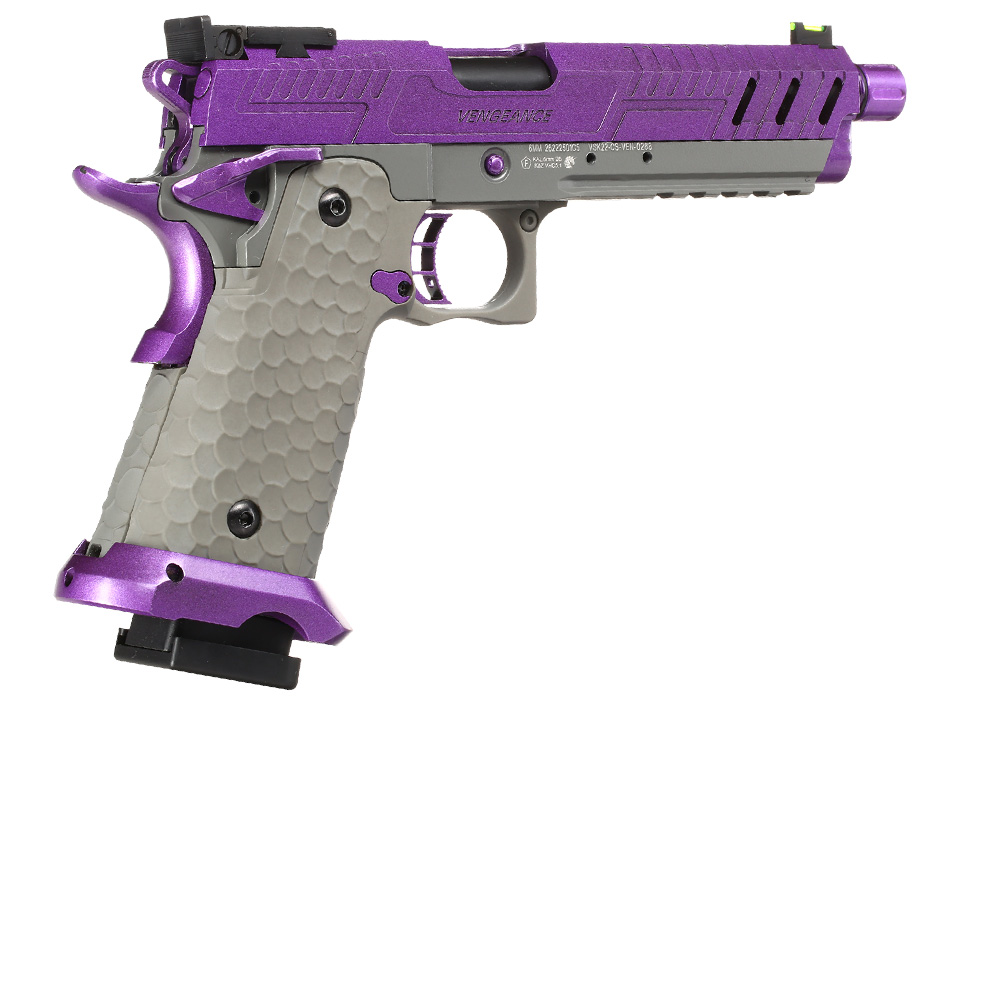 Vorsk Airsoft Hi-Capa 5.1 Vengeance Vollmetall GBB 6mm BB grau / purple Bild 4