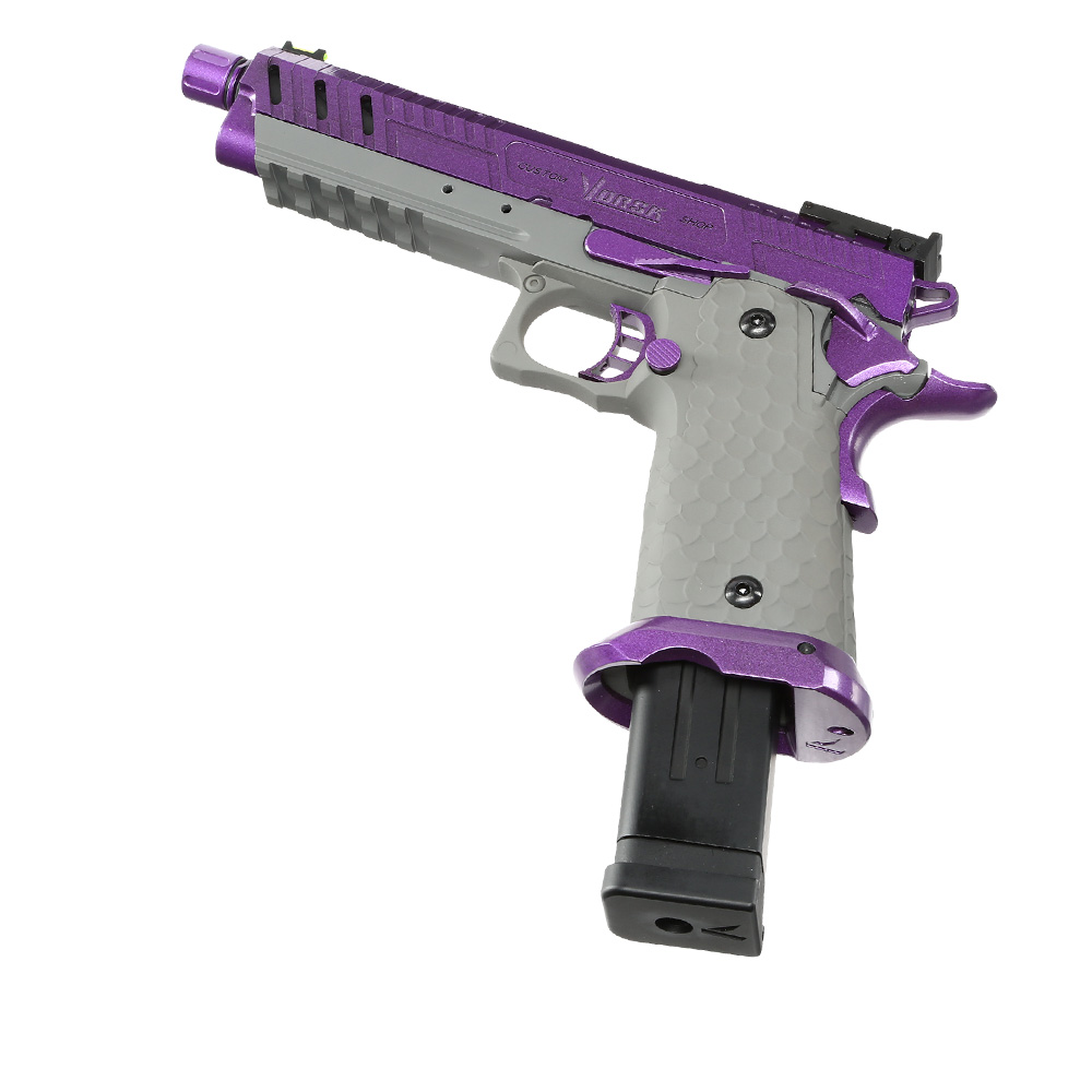 Vorsk Airsoft Hi-Capa 5.1 Vengeance Vollmetall GBB 6mm BB grau / purple Bild 5