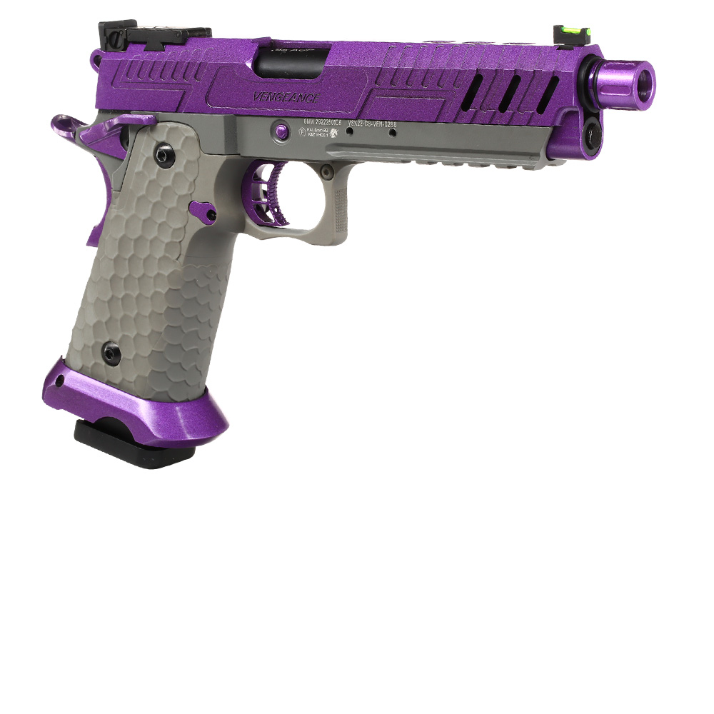 Vorsk Airsoft Hi-Capa 5.1 Vengeance Vollmetall GBB 6mm BB grau / purple Bild 7