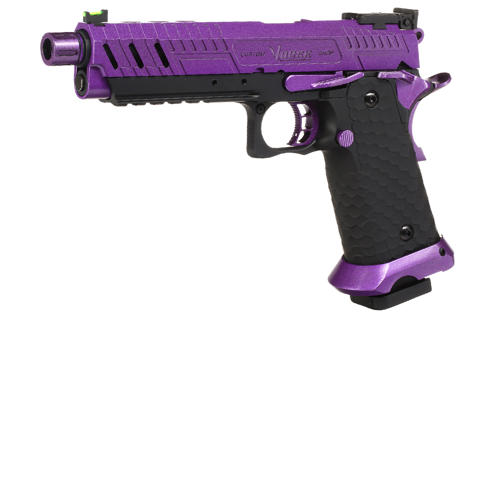 Vorsk Airsoft Hi-Capa 5.1 Vengeance Vollmetall GBB 6mm BB schwarz / purple