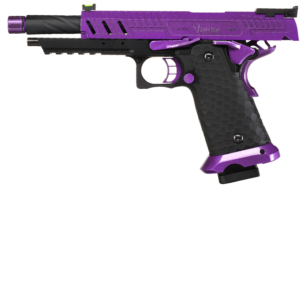 Vorsk Airsoft Hi-Capa 5.1 Vengeance Vollmetall GBB 6mm BB schwarz / purple Bild 2