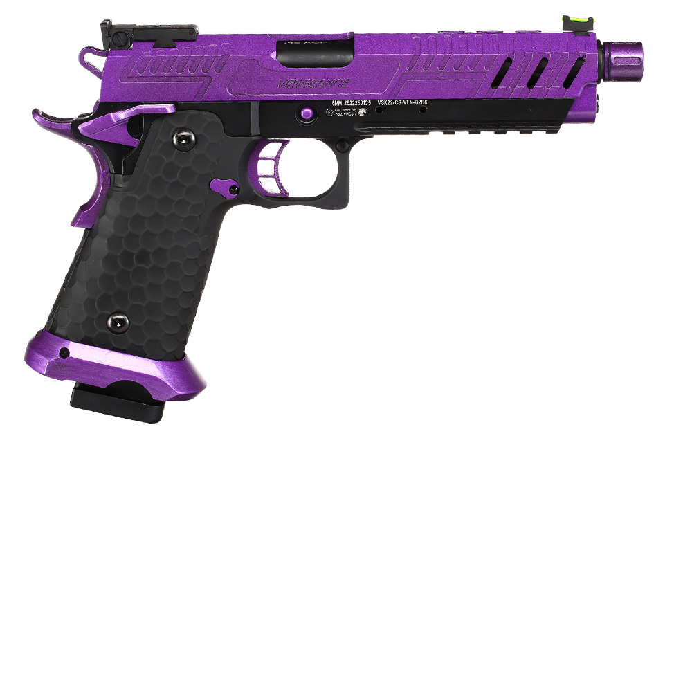 Vorsk Airsoft Hi-Capa 5.1 Vengeance Vollmetall GBB 6mm BB schwarz / purple Bild 1