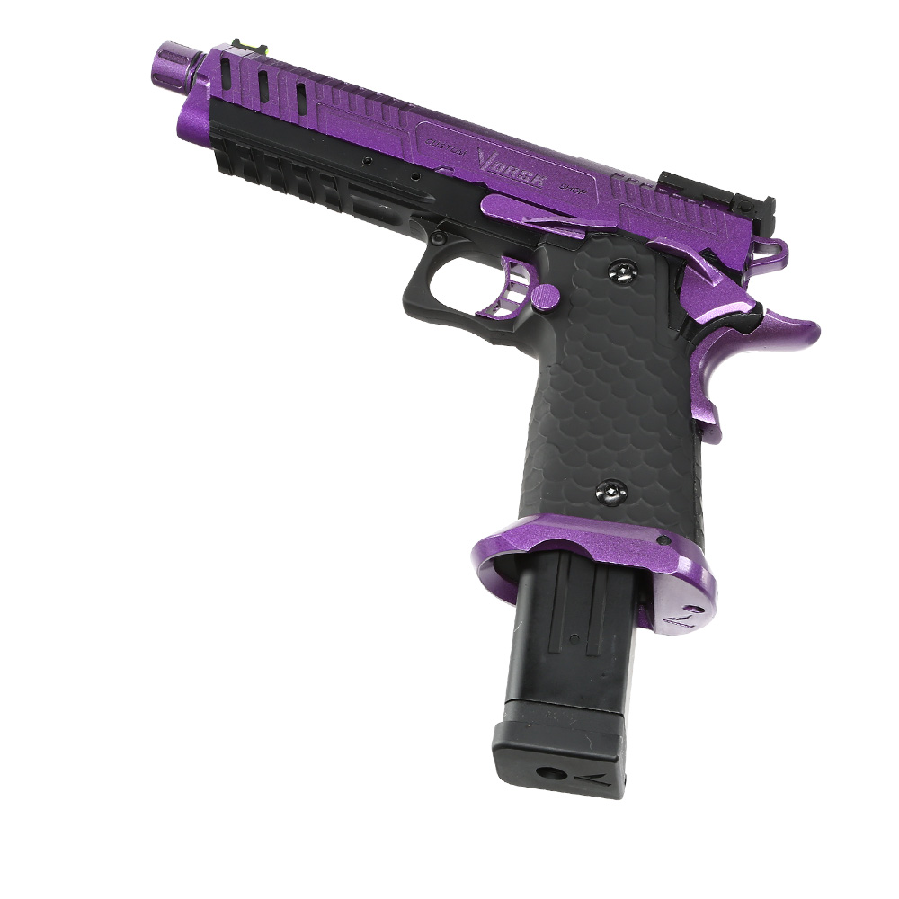 Vorsk Airsoft Hi-Capa 5.1 Vengeance Vollmetall GBB 6mm BB schwarz / purple Bild 5