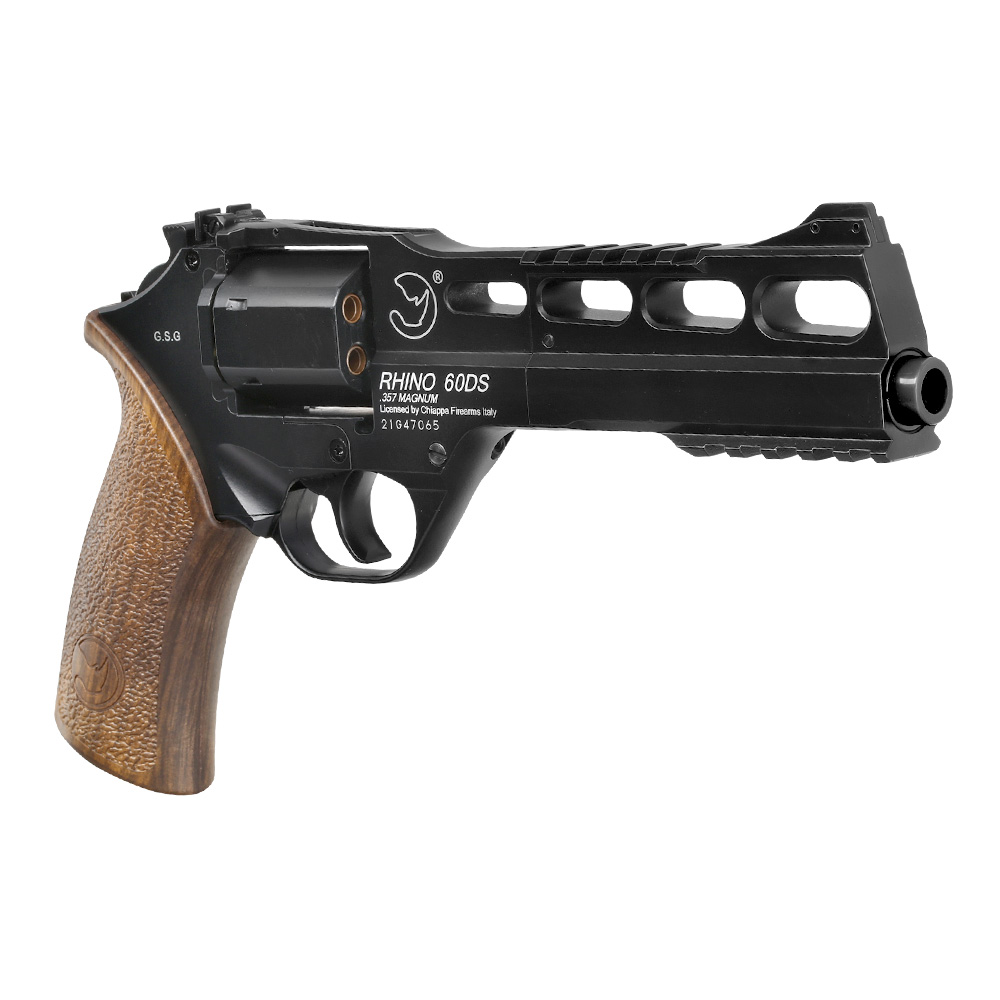 BO Manufacture Chiappa Charging Rhino 60DS Airsoft Revolver Vollmetall CO2 6mm BB schwarz Bild 8