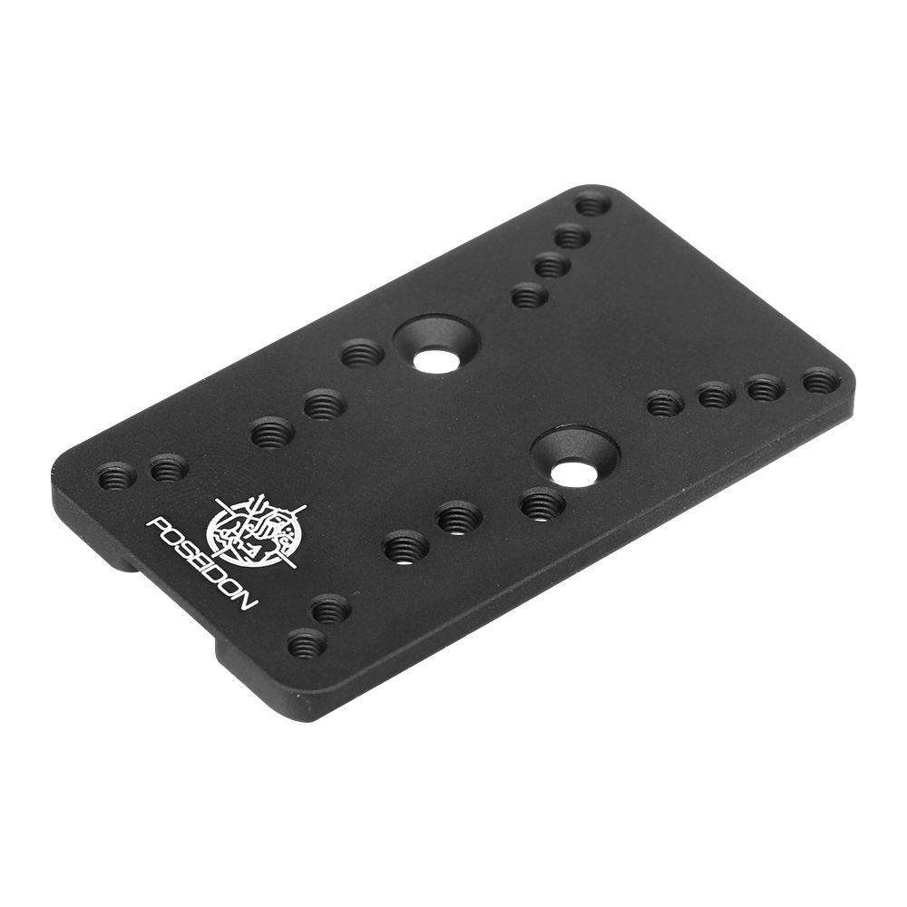 Poseidon Aluminium CNC RMR Direkhalterung mit Montageschrauben f. Orion GBB Serie schwarz Bild 1