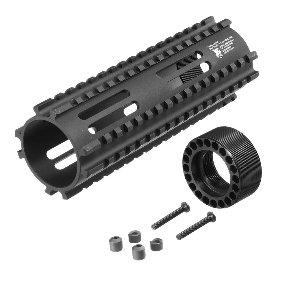 MadBull DragonFire M4 Aluminium CNC RAS Tactical Handguard 7.125 Zoll schwarz