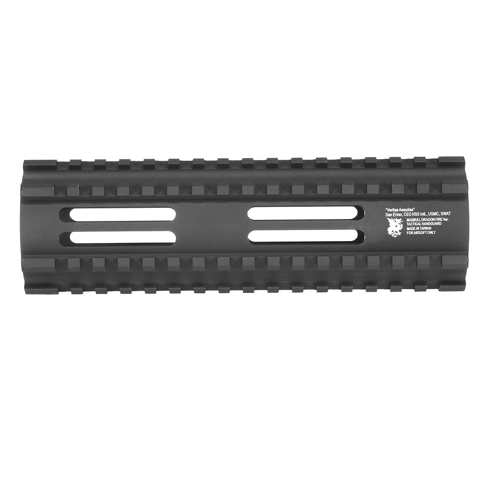 MadBull DragonFire M4 Aluminium CNC RAS Tactical Handguard 7.125 Zoll schwarz Bild 2