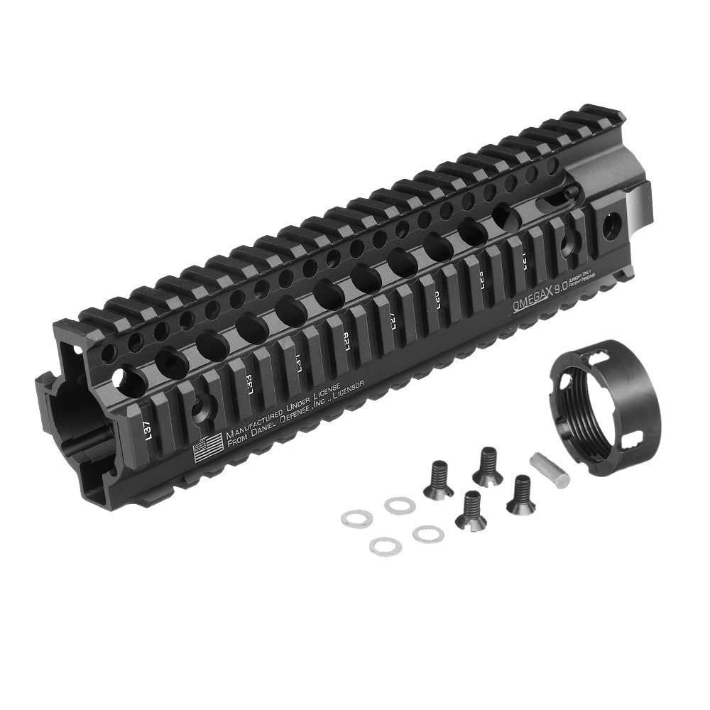 MadBull / Daniel Defense M4 Aluminium OmegaX Rail RAS 9.0 Zoll schwarz