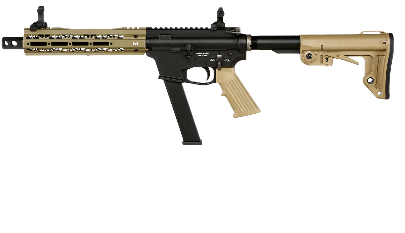 King Arms TWS 9mm Carbine Vollmetall Gas-Blow-Back 6mm BB Dark Earth Bild 1