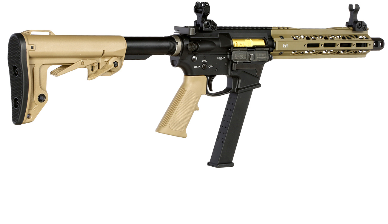 King Arms TWS 9mm Carbine Vollmetall Gas-Blow-Back 6mm BB Dark Earth Bild 3