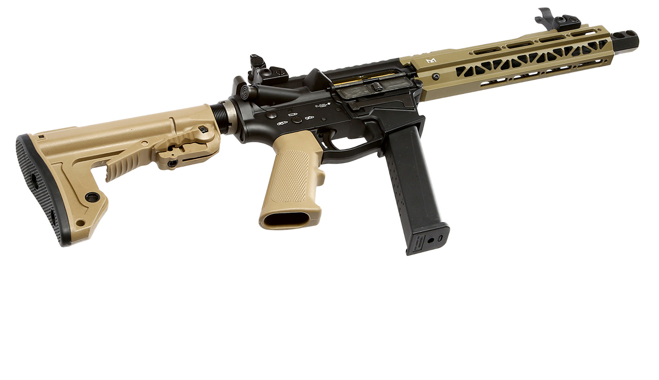 King Arms TWS 9mm Carbine Vollmetall Gas-Blow-Back 6mm BB Dark Earth Bild 4