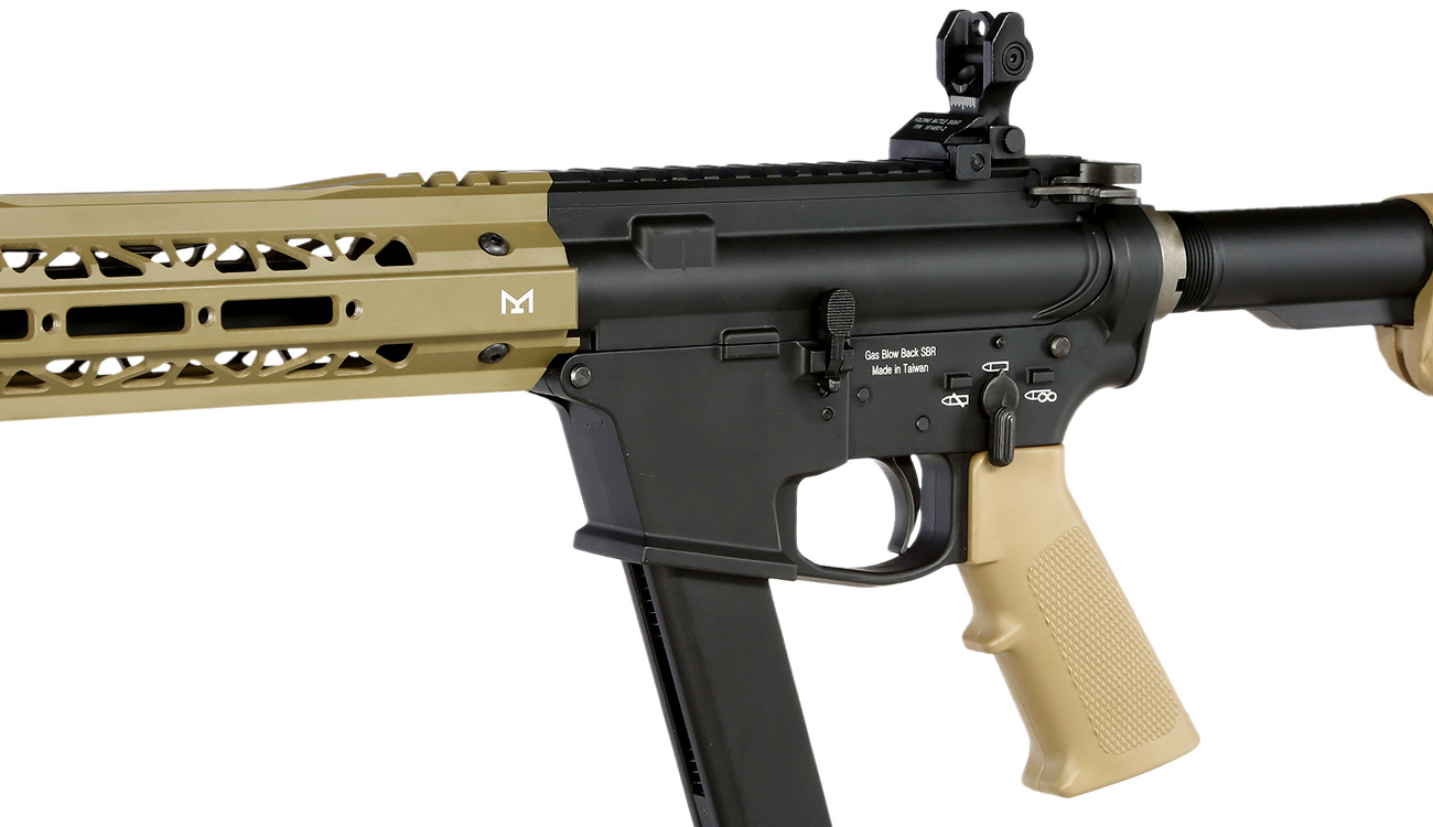 King Arms TWS 9mm Carbine Vollmetall Gas-Blow-Back 6mm BB Dark Earth Bild 7