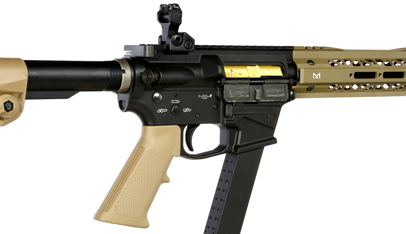 King Arms TWS 9mm Carbine Vollmetall Gas-Blow-Back 6mm BB Dark Earth Bild 8