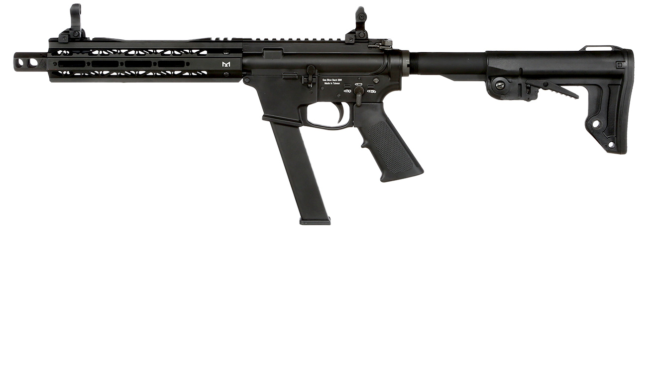 King Arms TWS 9mm Carbine Vollmetall Gas-Blow-Back 6mm BB schwarz Bild 1