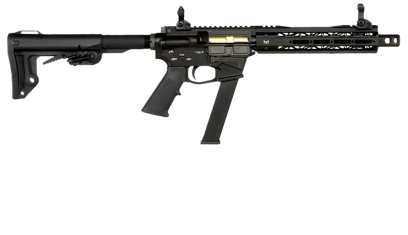 King Arms TWS 9mm Carbine Vollmetall Gas-Blow-Back 6mm BB schwarz Bild 2