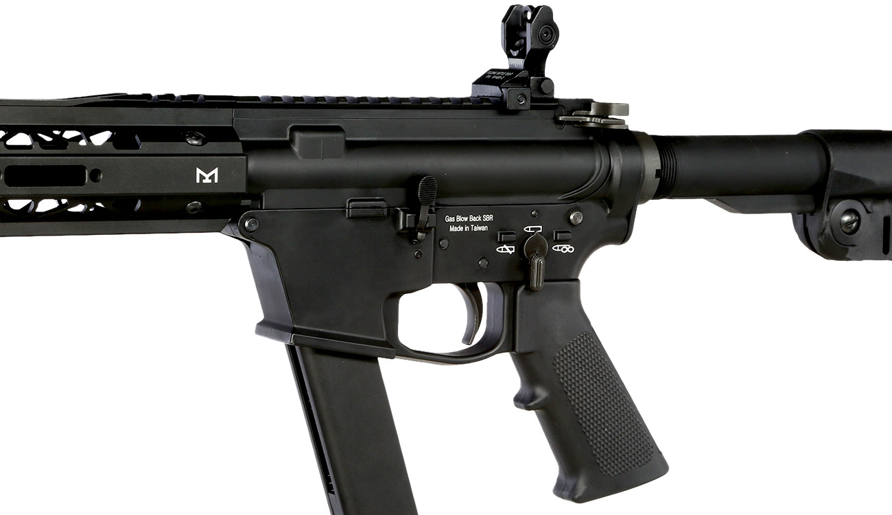 King Arms TWS 9mm Carbine Vollmetall Gas-Blow-Back 6mm BB schwarz Bild 7