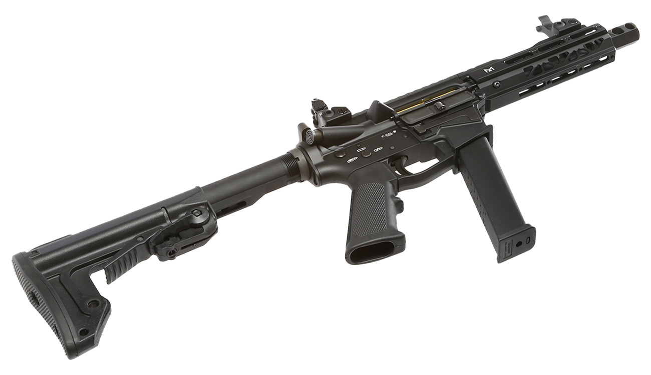 King Arms TWS 9mm SBR Vollmetall Gas-Blow-Back 6mm BB schwarz Bild 5