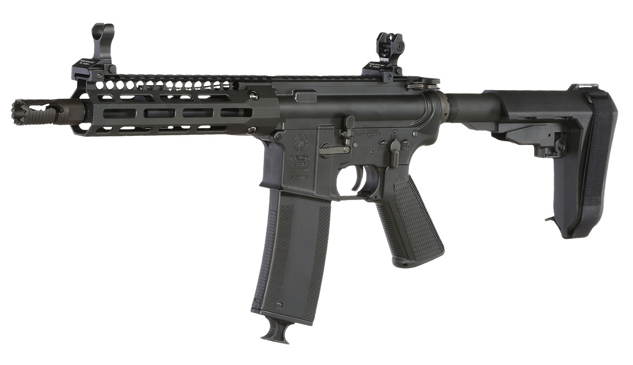 King Arms / EMG Troy Industries M4 SOCC 7.6 PDW Vollmetall S-AEG 6mm BB schwarz