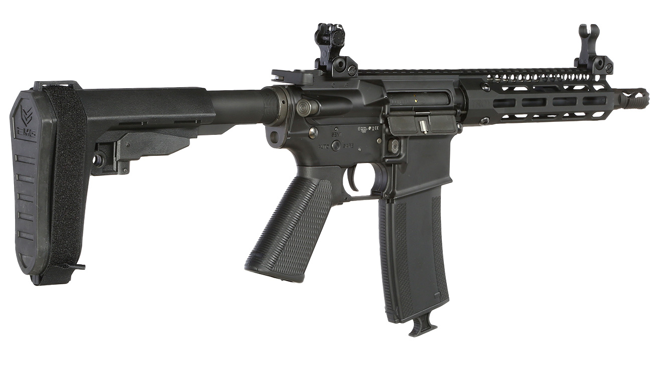 King Arms / EMG Troy Industries M4 SOCC 7.6 PDW Vollmetall S-AEG 6mm BB schwarz Bild 3