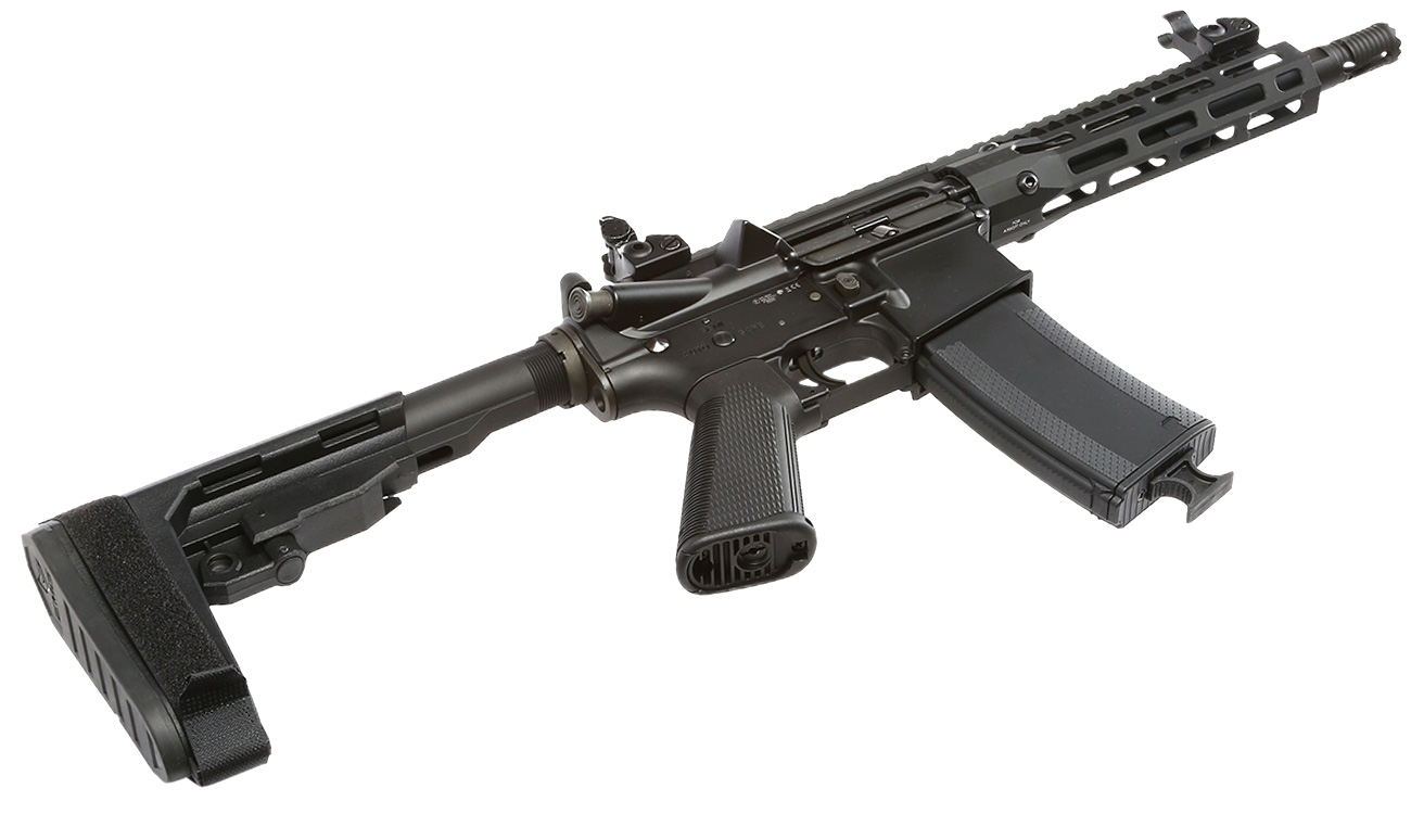King Arms / EMG Troy Industries M4 SOCC 7.6 PDW Vollmetall S-AEG 6mm BB schwarz Bild 5