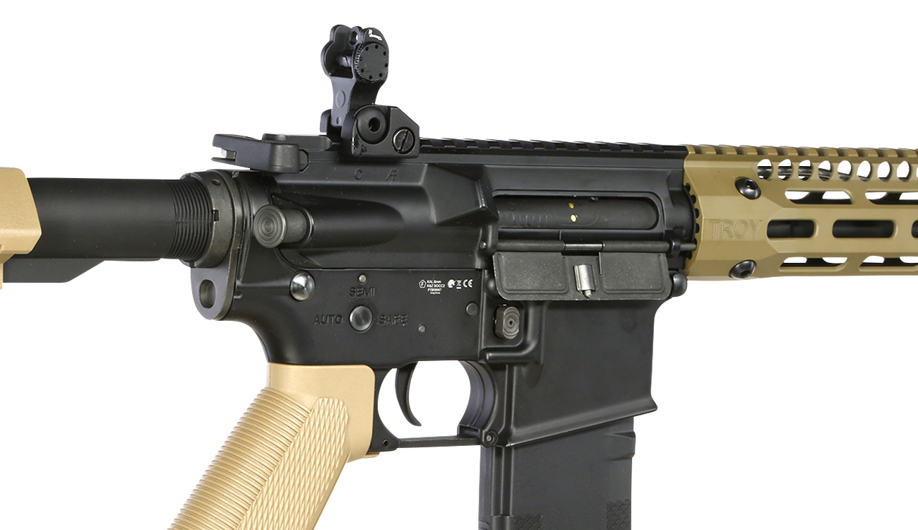 King Arms / EMG Troy Industries M4 SOCC 10.5 CQB Vollmetall S-AEG 6mm BB Dark Earth Bild 8