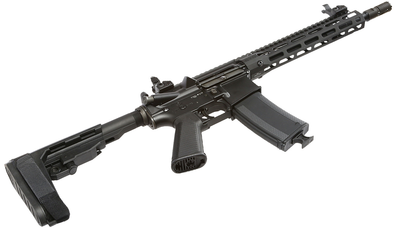 King Arms / EMG Troy Industries M4 SOCC 10.5 CQB Vollmetall S-AEG 6mm BB schwarz Bild 5