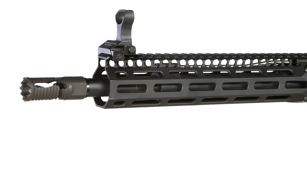 King Arms / EMG Troy Industries M4 SOCC 10.5 CQB Vollmetall S-AEG 6mm BB schwarz Bild 6