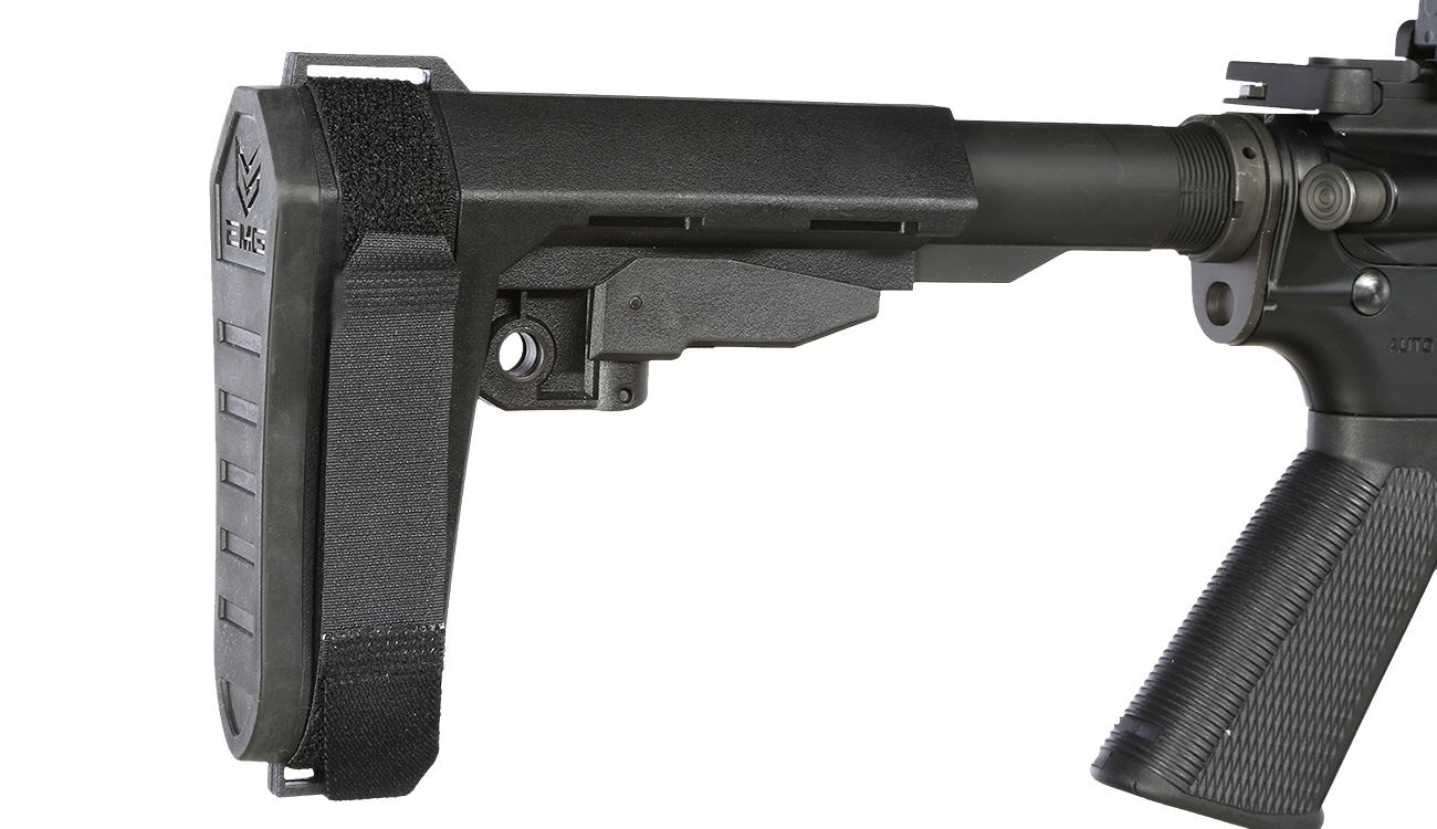 King Arms / EMG Troy Industries M4 SOCC 10.5 CQB Vollmetall S-AEG 6mm BB schwarz Bild 9