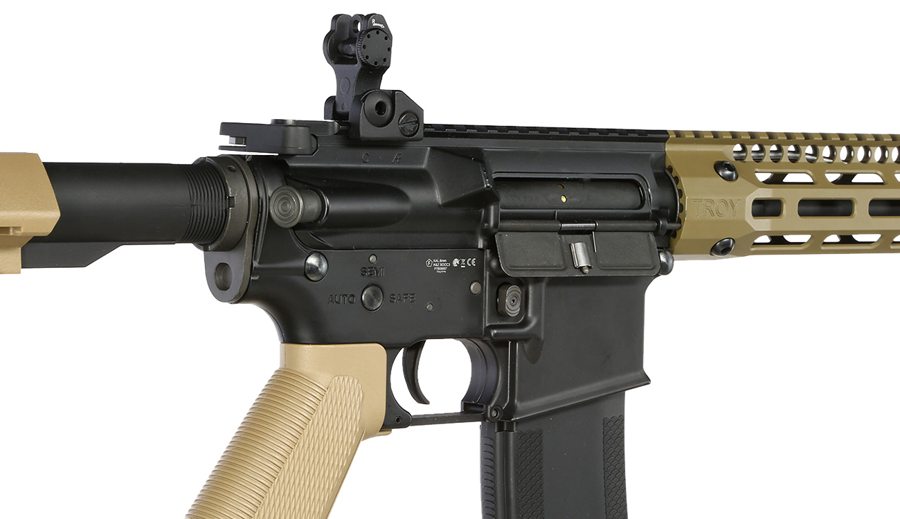 King Arms / EMG Troy Industries M4 SOCC 15 Carbine Vollmetall S-AEG 6mm BB Dark Earth Bild 8