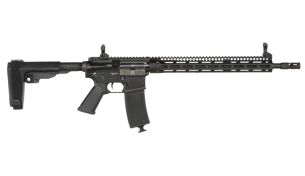 King Arms / EMG Troy Industries M4 SOCC 15 Carbine Vollmetall S-AEG 6mm BB schwarz Bild 2