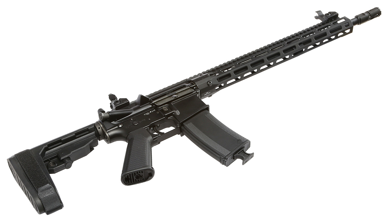King Arms / EMG Troy Industries M4 SOCC 15 Carbine Vollmetall S-AEG 6mm BB schwarz Bild 4