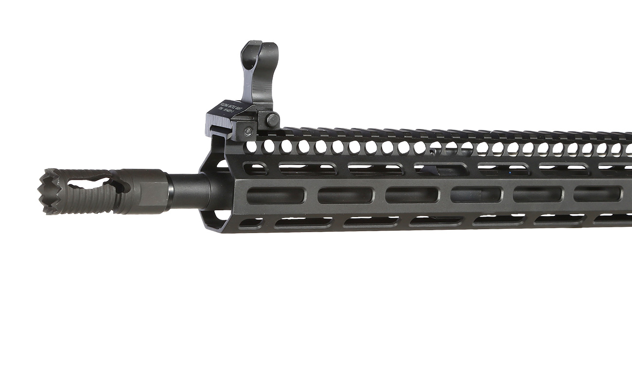 King Arms / EMG Troy Industries M4 SOCC 15 Carbine Vollmetall S-AEG 6mm BB schwarz Bild 6