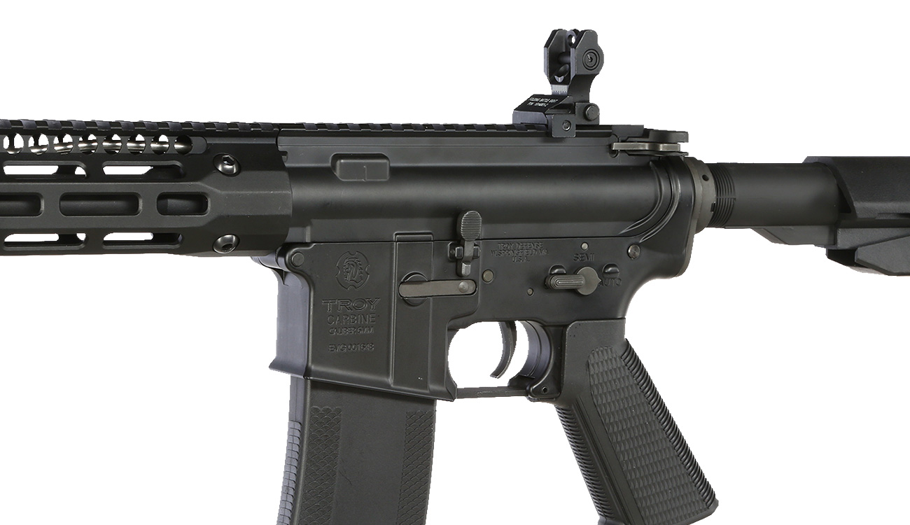 King Arms / EMG Troy Industries M4 SOCC 15 Carbine Vollmetall S-AEG 6mm BB schwarz Bild 7