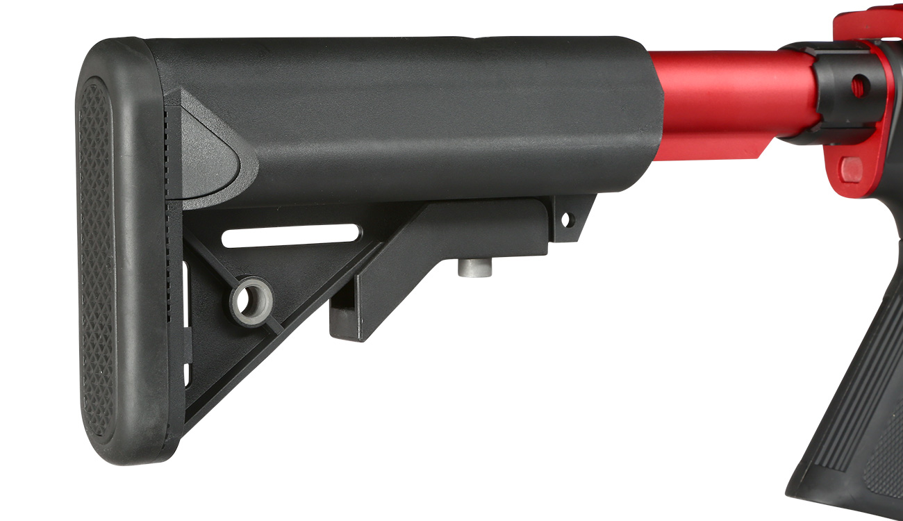 Cybergun Colt M4 Blast Red Fox Vollmetall Komplettset S-AEG 6mm BB schwarz Bild 9