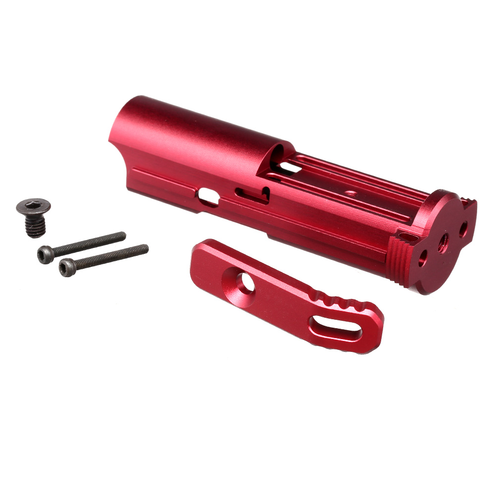 C&C Tac CNC 7075 Aluminium BlowBack Unit Infinity Lightweight f. Action Army AAP-01 rot