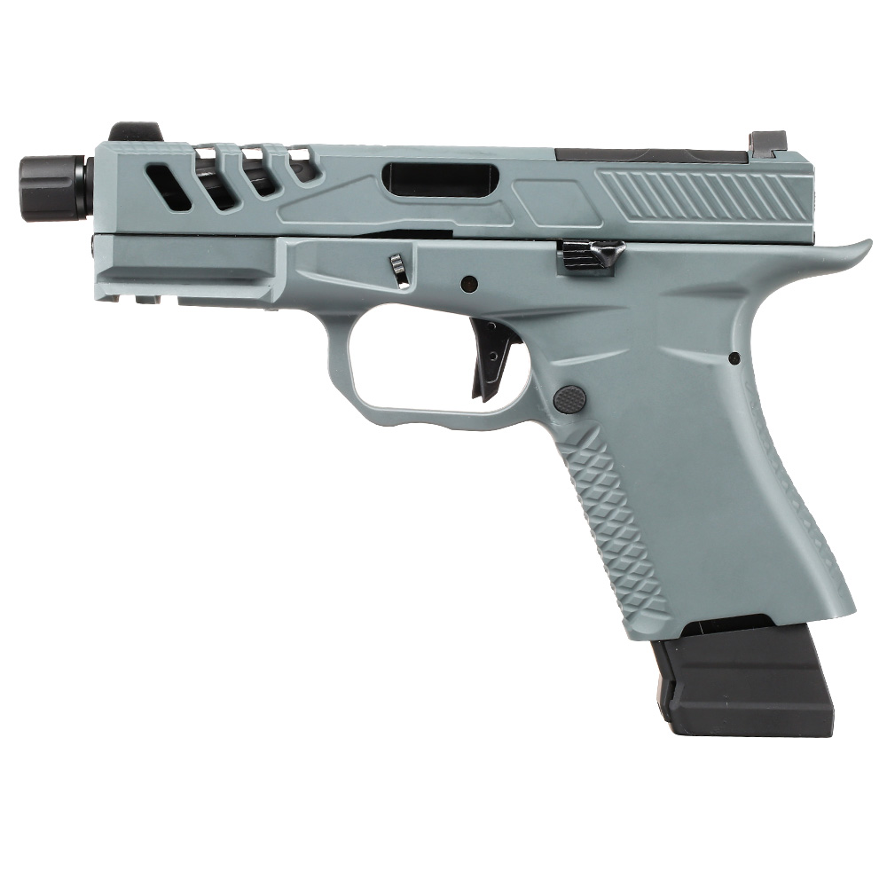 APS / EMG F1 Firearms BSF19 Vollmetall GBB 6mm BB grau Bild 1